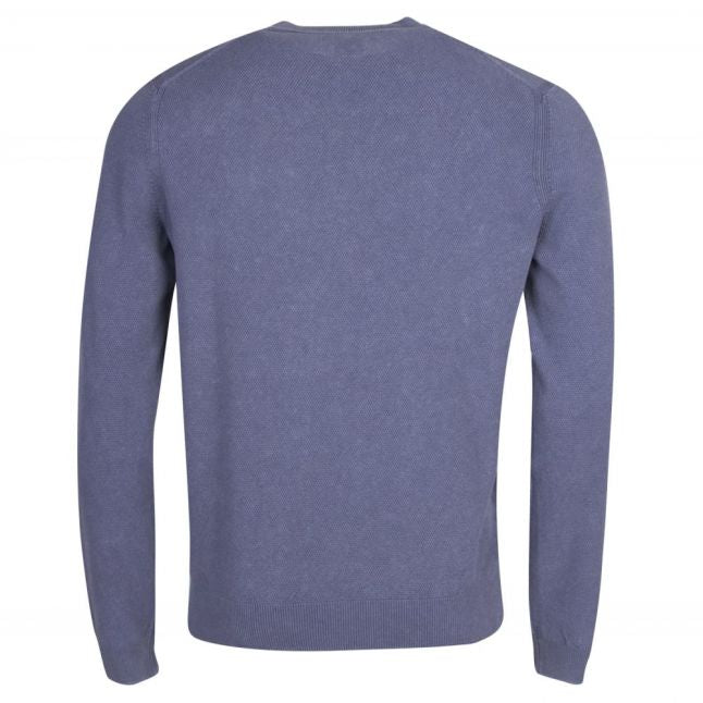 Casual Mens Blue Kalassy Crew Neck Knitted Top