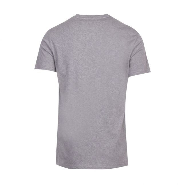 Mens Light Grey Big Logo Beach Regular Fit S/s T Shirt