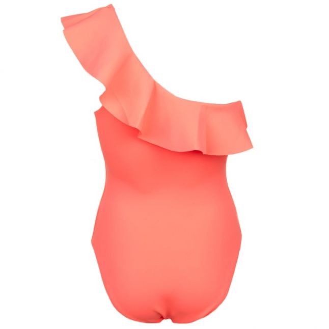 Womens Coral Frillay Ruffle Swimsuit