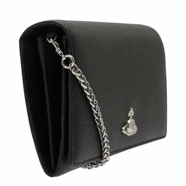 Womens Black Windsor Purse With Chain