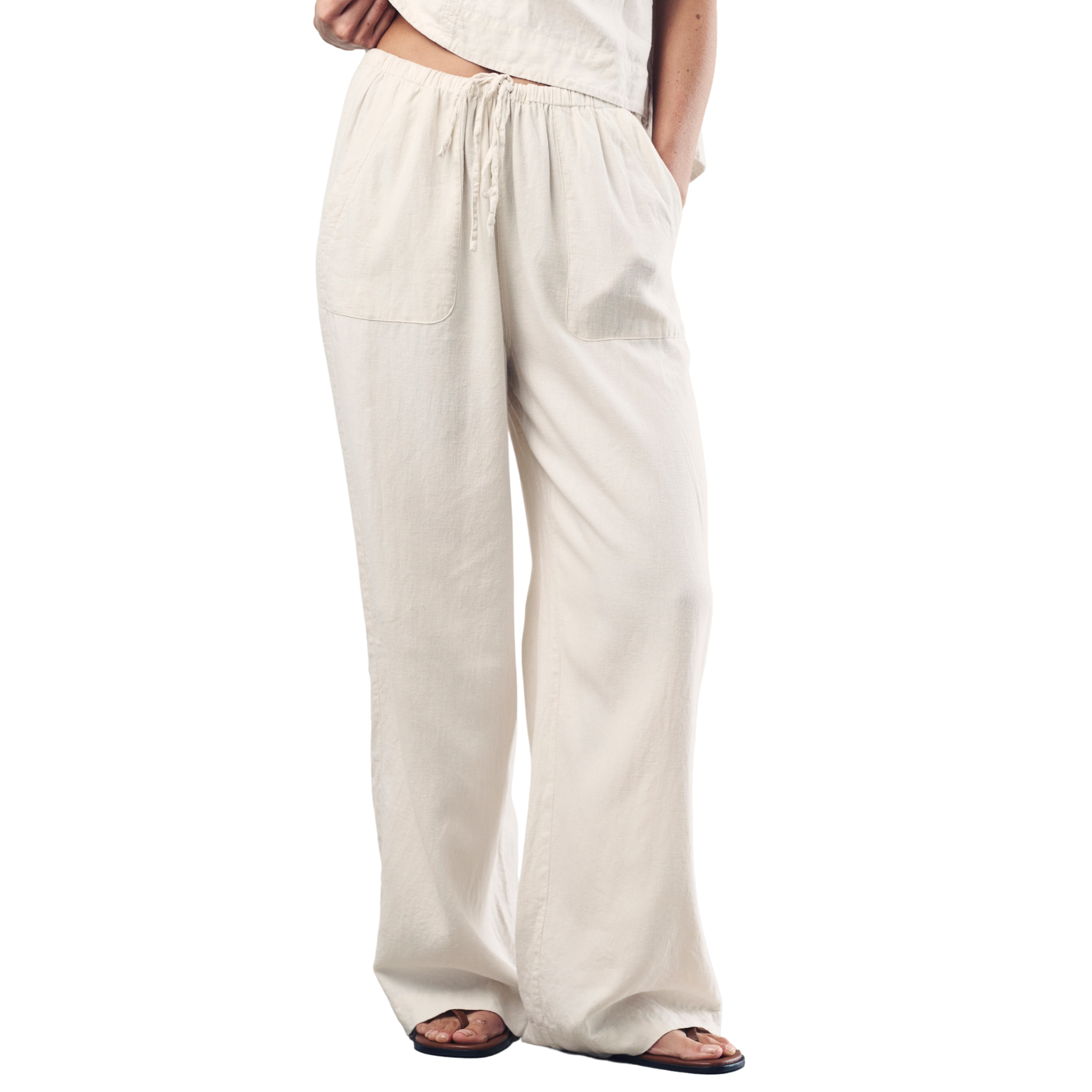 Womens Nobody's Child Cream Shona Co-ord Trousers