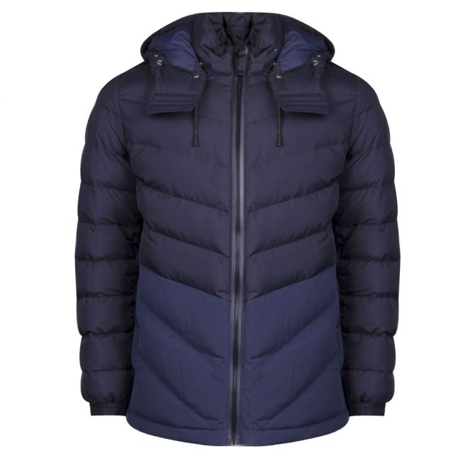 Casual Mens Navy Obrook Padded Coat