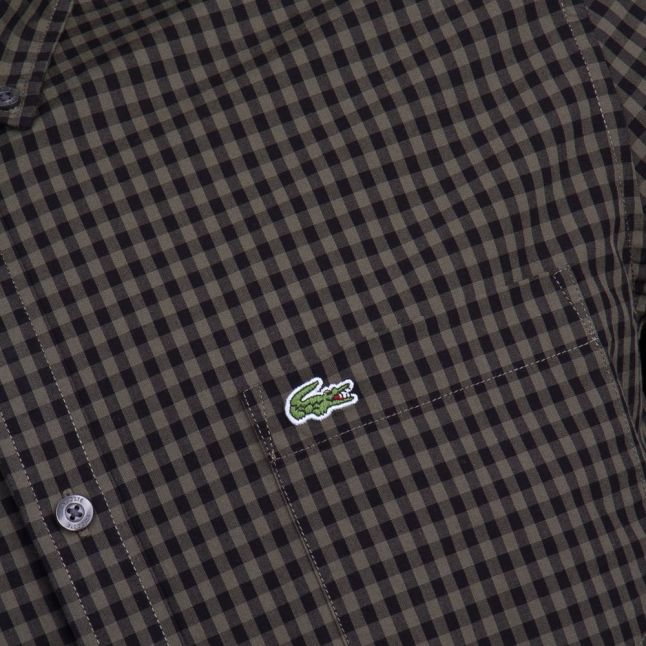 Mens Safari & Black Check L/s Shirt