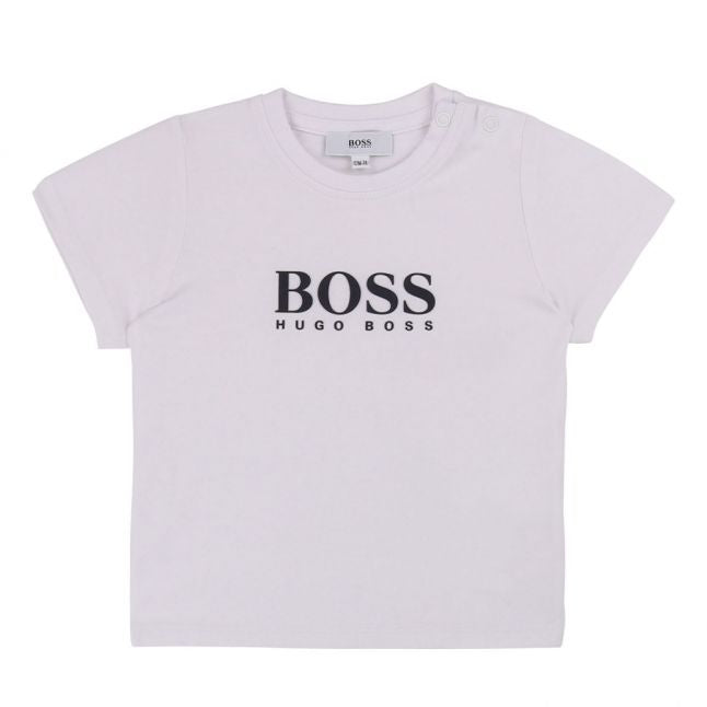 Toddler White Branded S/s T Shirt