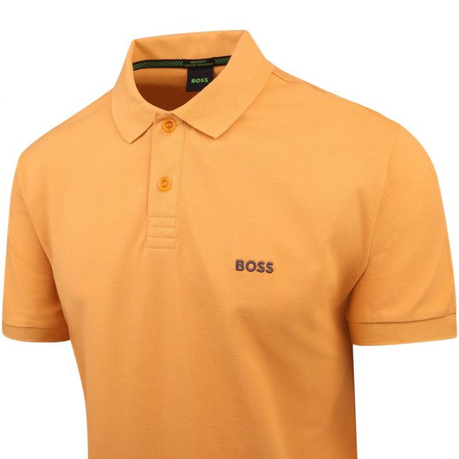 Mens BOSS Gold Piro S/s Polo Shirt