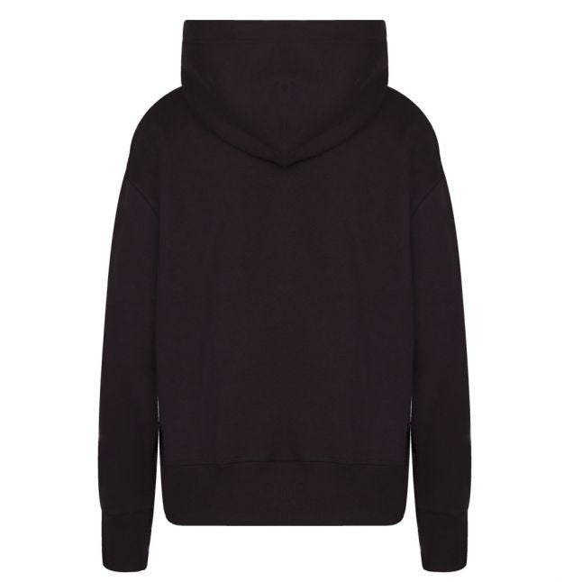 Womens Tommy Black Essential Logo Hoodie