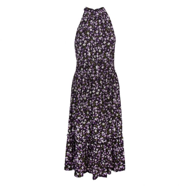 Womens Orchid Haze Garden Patch Tiered Midi Dress