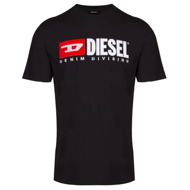 Mens Black T-Just-Division S/s T Shirt