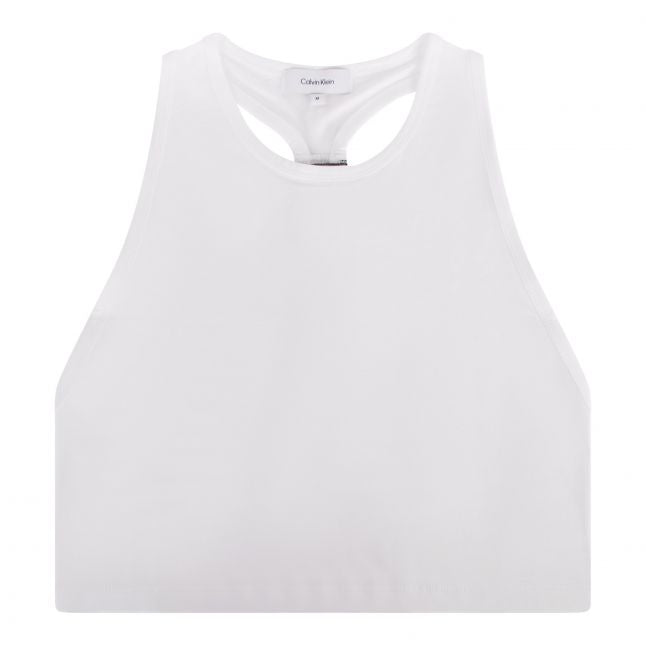 Womens Calvin Klein Classic White Back Logo Strap Tank Top