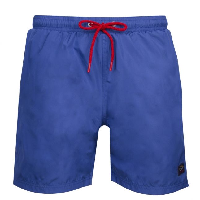 Mens Blue Branded Swim Shorts