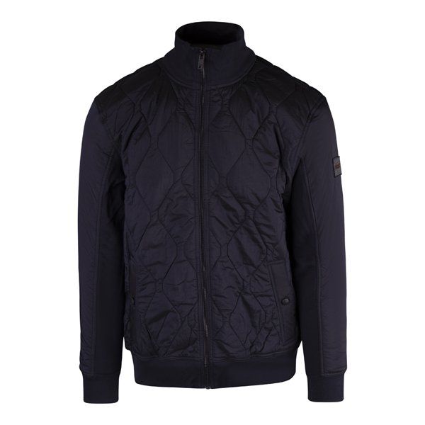 Mens Dark Blue Zequilt Jacket