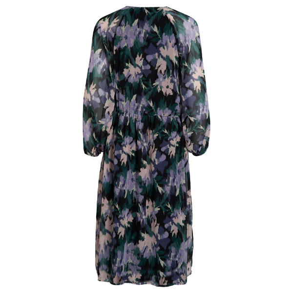 Womens Black Uma Vidaliana Floral Midi Dress