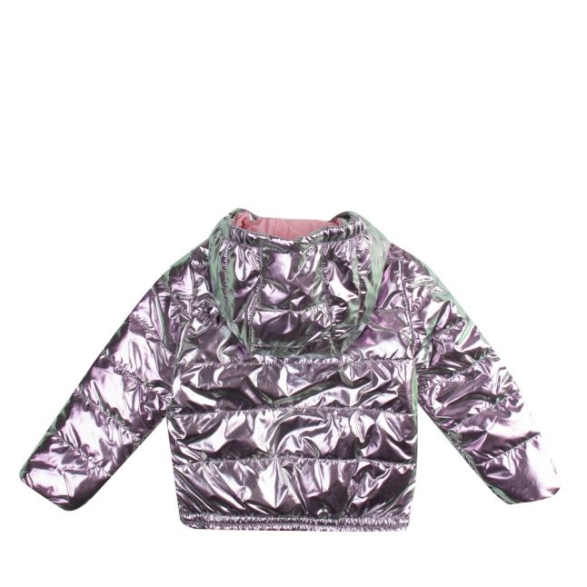 Junior Metallic Pink Ganoa Metallic Padded Jacket