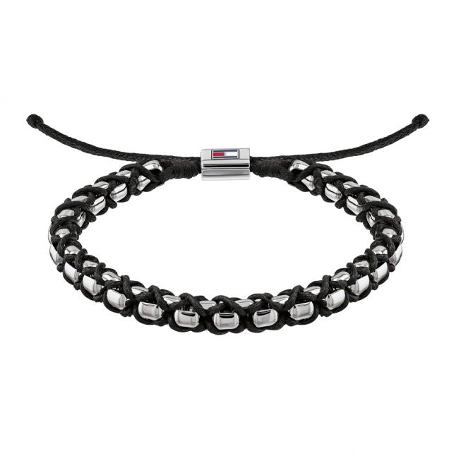 Mens Black Casual Beaded Bracelet