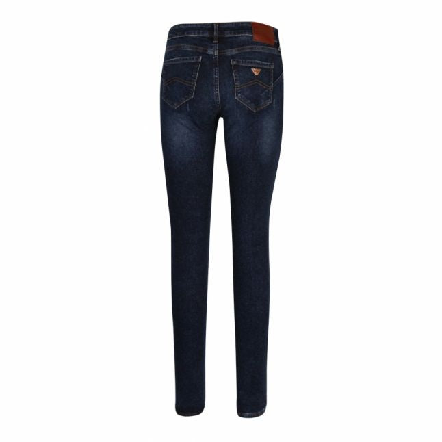 Womens Blue J23 Mid Rise Push Up Skinny Jeans