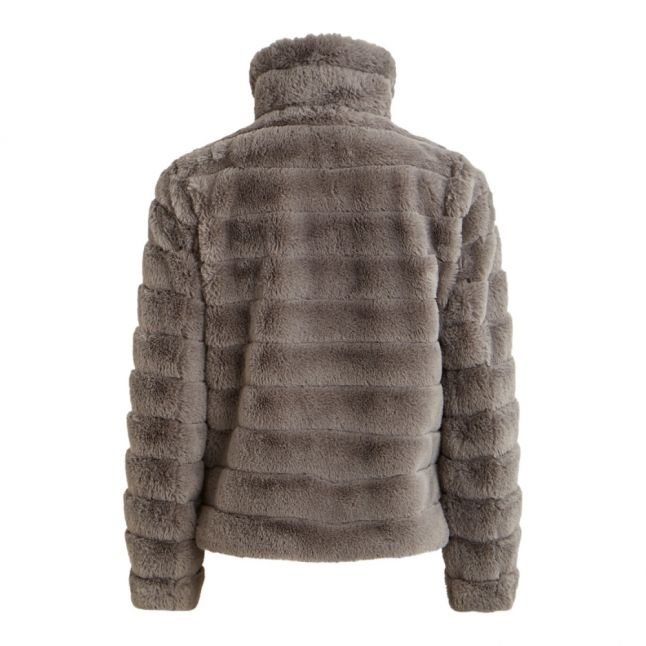 Womens Sharkskin Vifarry Faux Fur Jacket