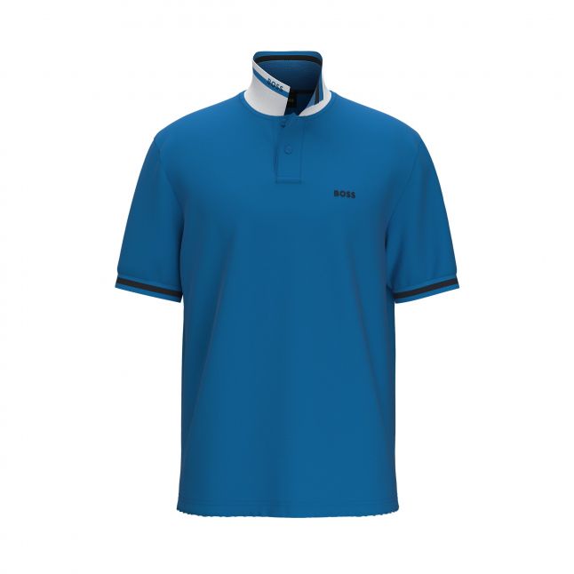 Mens Open Blue Pio S/s Polo Shirt