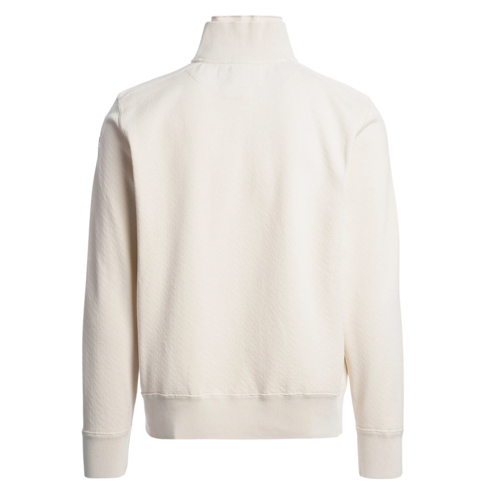 Mens Parajumpers Antique White Lenard Half Zip Sweat