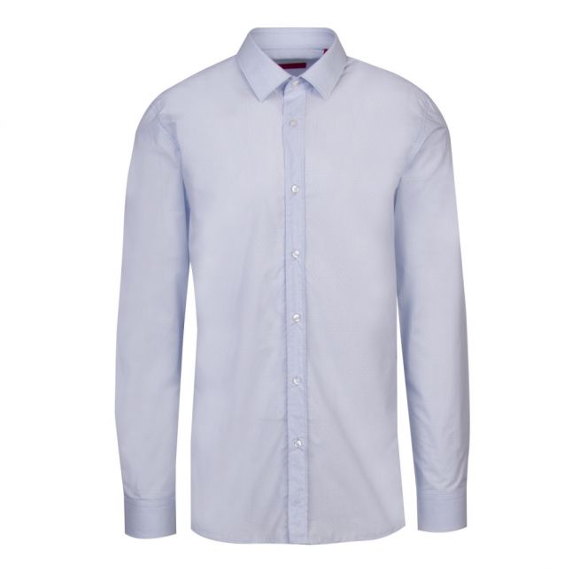 Mens Light Blue Elisha02 Extra Slim Fit L/s Shirt