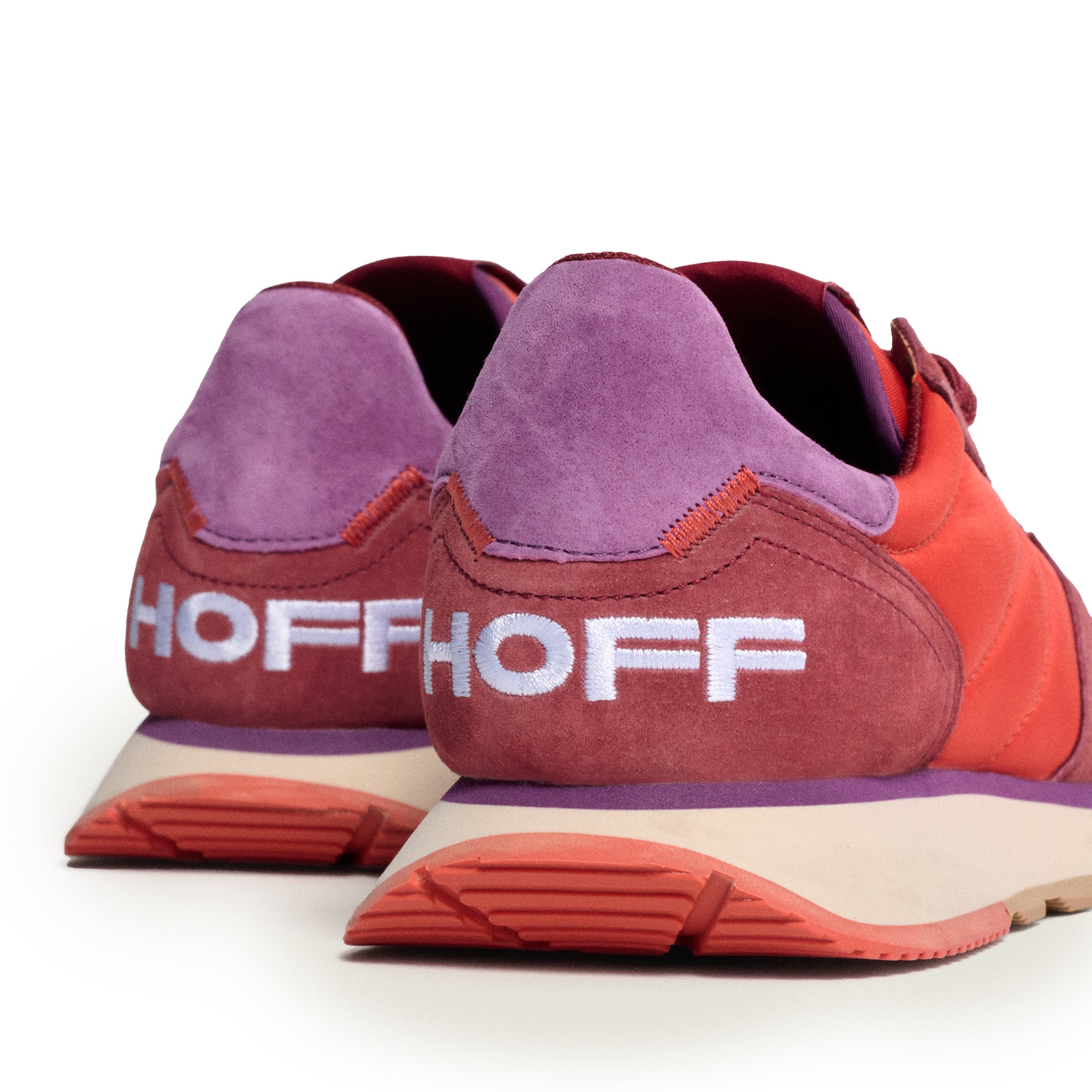 Womens	Burgundy Naxos Track+Field Trainers