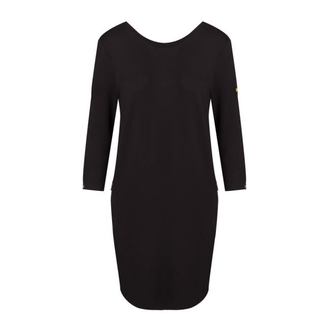 Womens Black Ronda Midi Dress