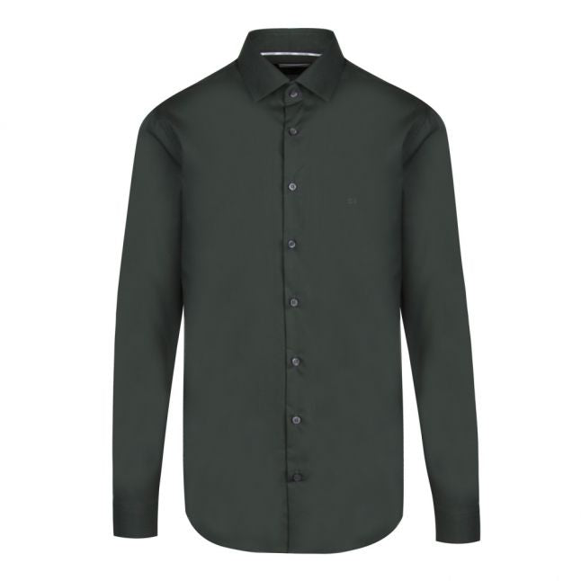 Mens Forest Poplin Stretch Slim Fit L/s Shirt