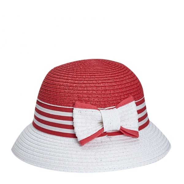 Girls Strawberry Round Straw Hat