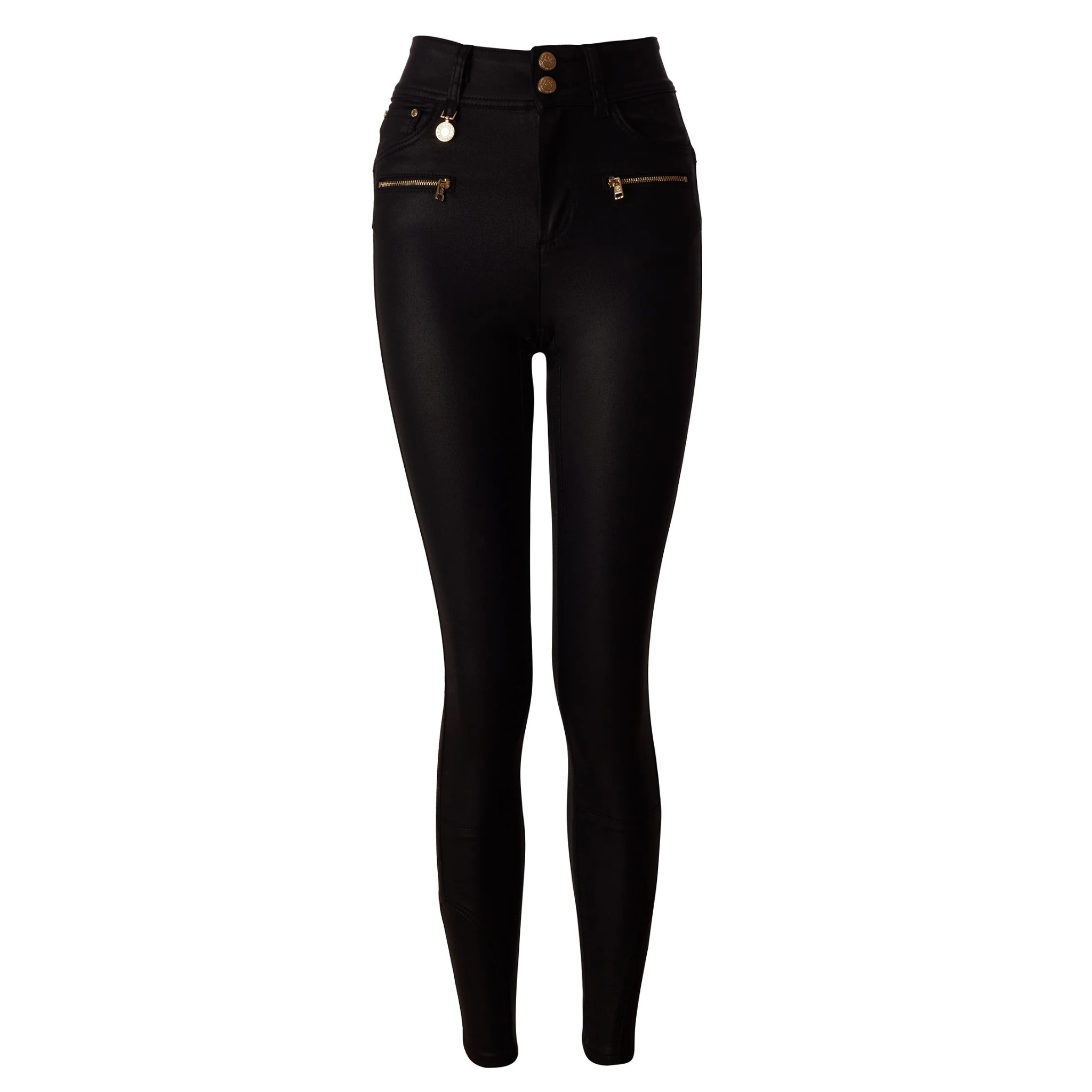 Womens	Holland Cooper Black Coated Jodhpur Jeans