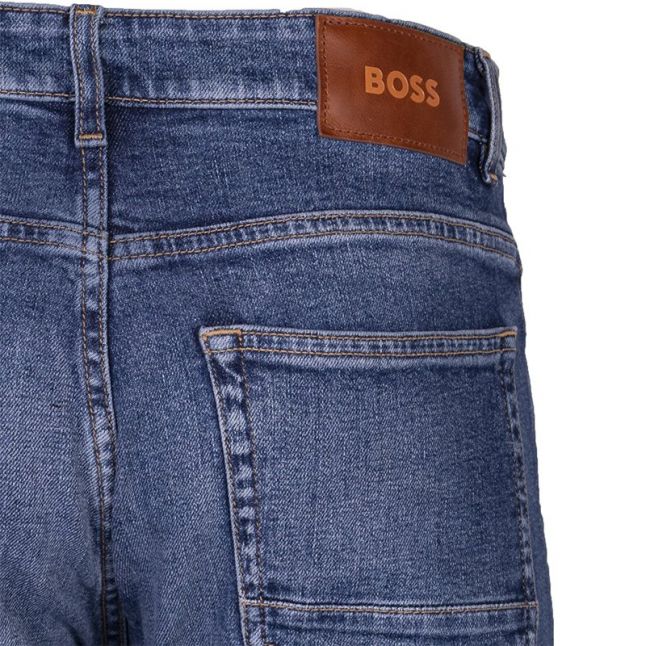 Mens BOSS Medium Blue Delaware Slim Jeans