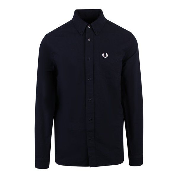 Mens Navy Oxford L/s Shirt