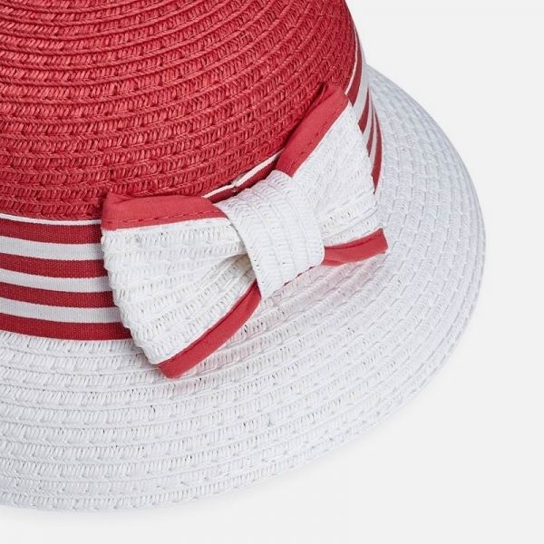 Girls Strawberry Round Straw Hat