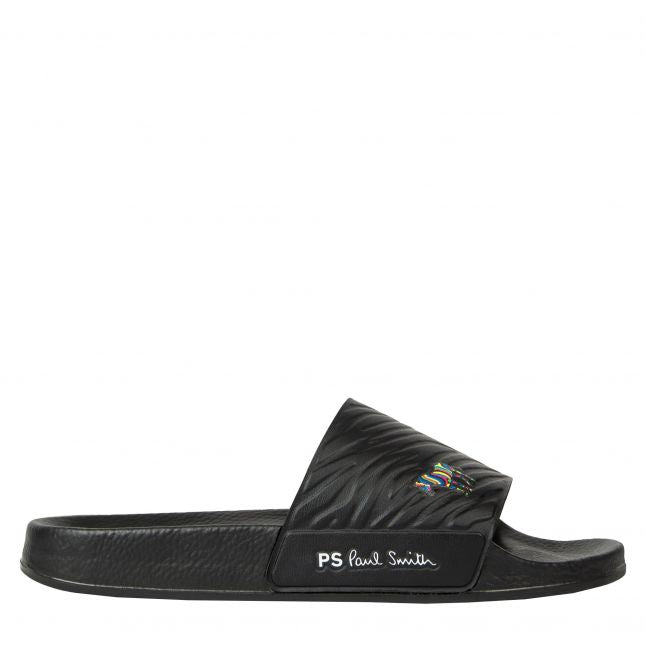 Mens Black Nyro Zebra Slides