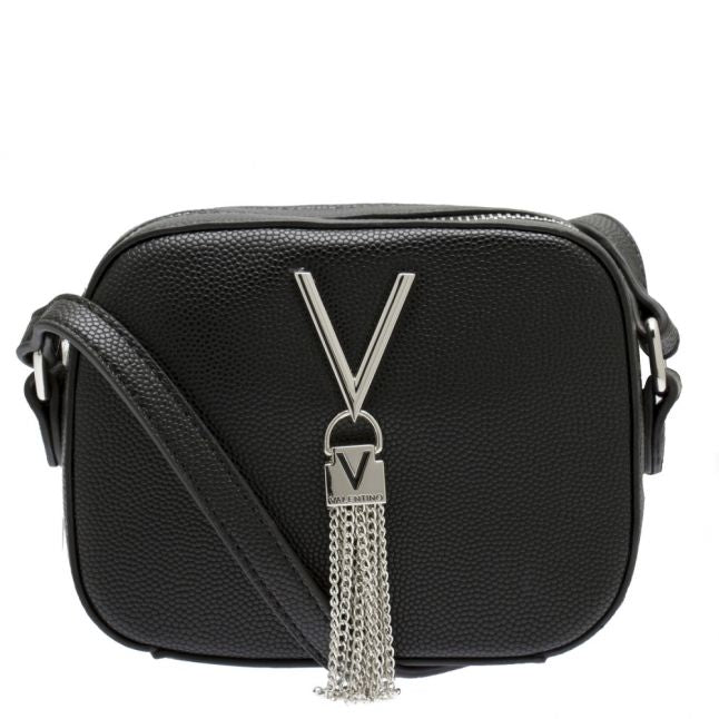 Womens Black Divina Tassel Camera Bag