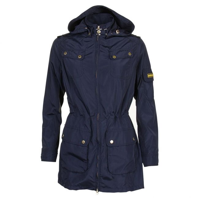 Womens Black Rearset Casual Parka