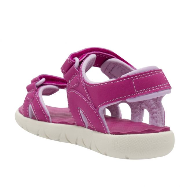 Toddler Girls Pink Perkins Row 2-Strap Sandals (26-30)