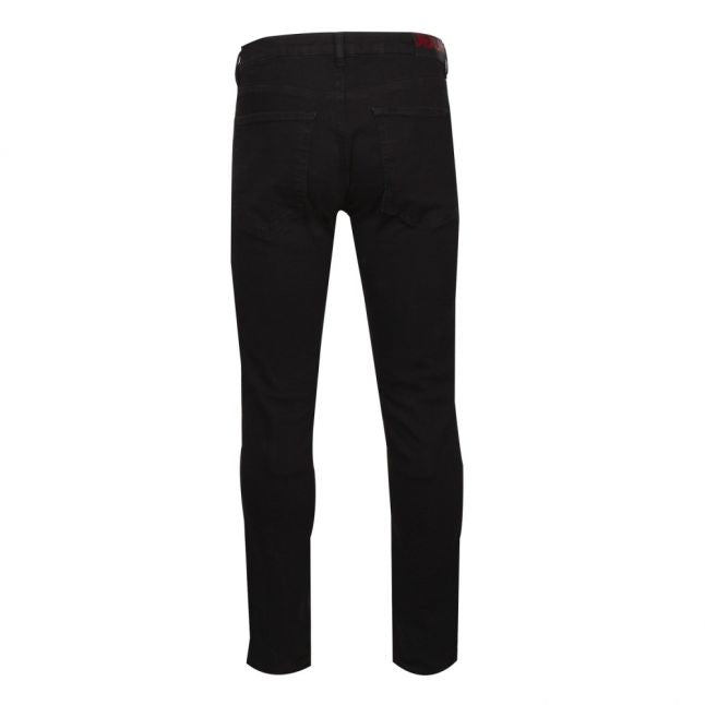 Mens Washed Black 734 Skinny Fit Jeans