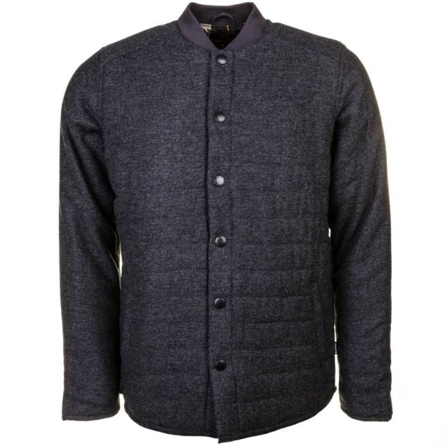 Heritage Mens Grey Marl Ruthwell Wool Overshirt