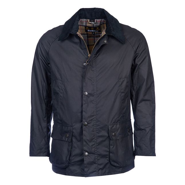 Mens Barbour Navy Ashby Waxed Jacket