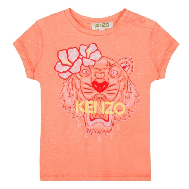 Junior Apricot Flower Tiger S/s T Shirt