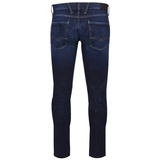 Mens Blue Anbass Hyperflex+ Slim Fit Jeans