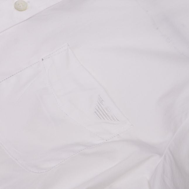 Womens White Pleated Waist Shirt