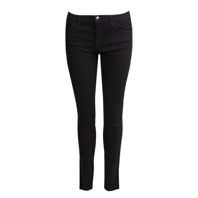 Womens Black J28 Mid Rise Skinny Fit Jeans