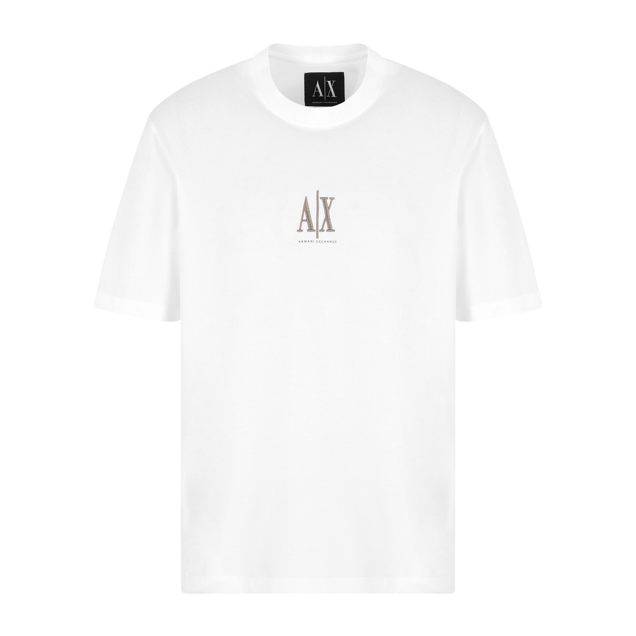 Mens Armani Exchange Off White Centre Icon S/s T Shirt