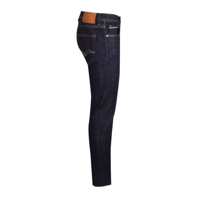 Mens Dark Blue Grover Straight Fit Jeans