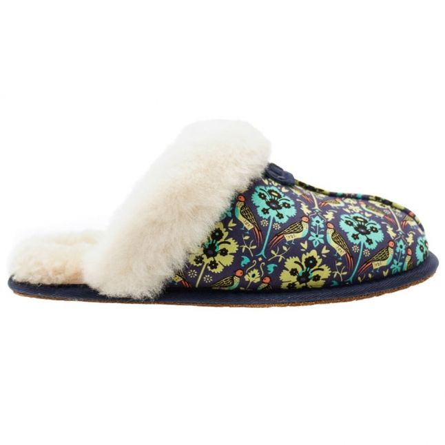 Womens Navy Scuffette Liberty Slippers