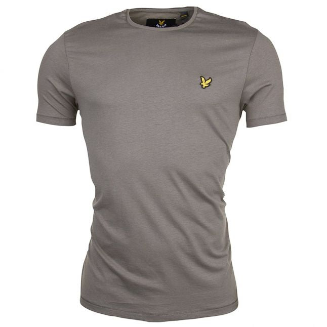 Mens Dusty Olive Plain Pick Stitch S/s Tee Shirt