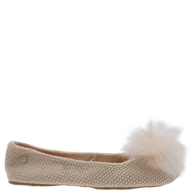 Womens Cream Andi Fluff Slippers