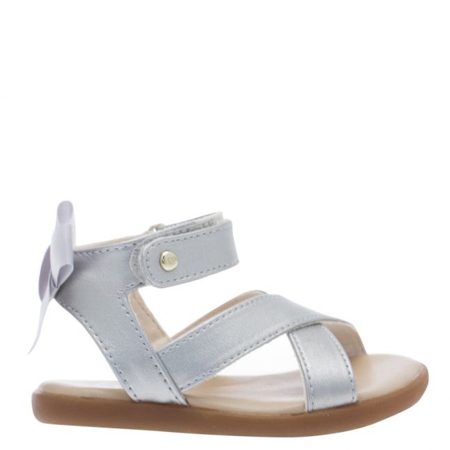 Infant Silver Maggiepie Shimmer Sandals (S-M)