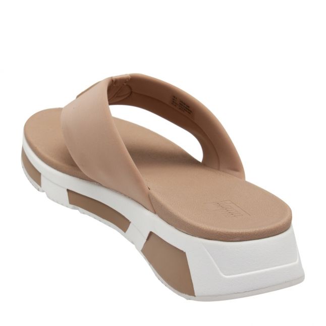 Womens Blush Sporty Logo Toe Post Sandals