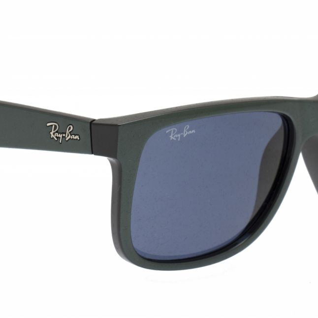 Mens Green Metallic On Black RB4165 Justin Sunglasses